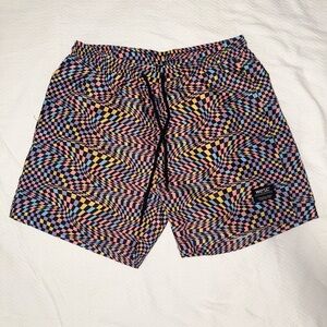 NWT Wesc ZACK SWIM TRUNK COLOR WARP AOP SIZE Men’s L women XL